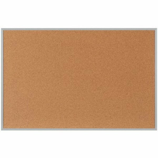 Bsc Preferred 3 x 2' Cork Board with Aluminum Frame H-3945